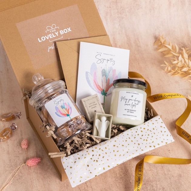 Hampers and Gifts to the UK - Send the With Heartfelt Sympathy Gift Box